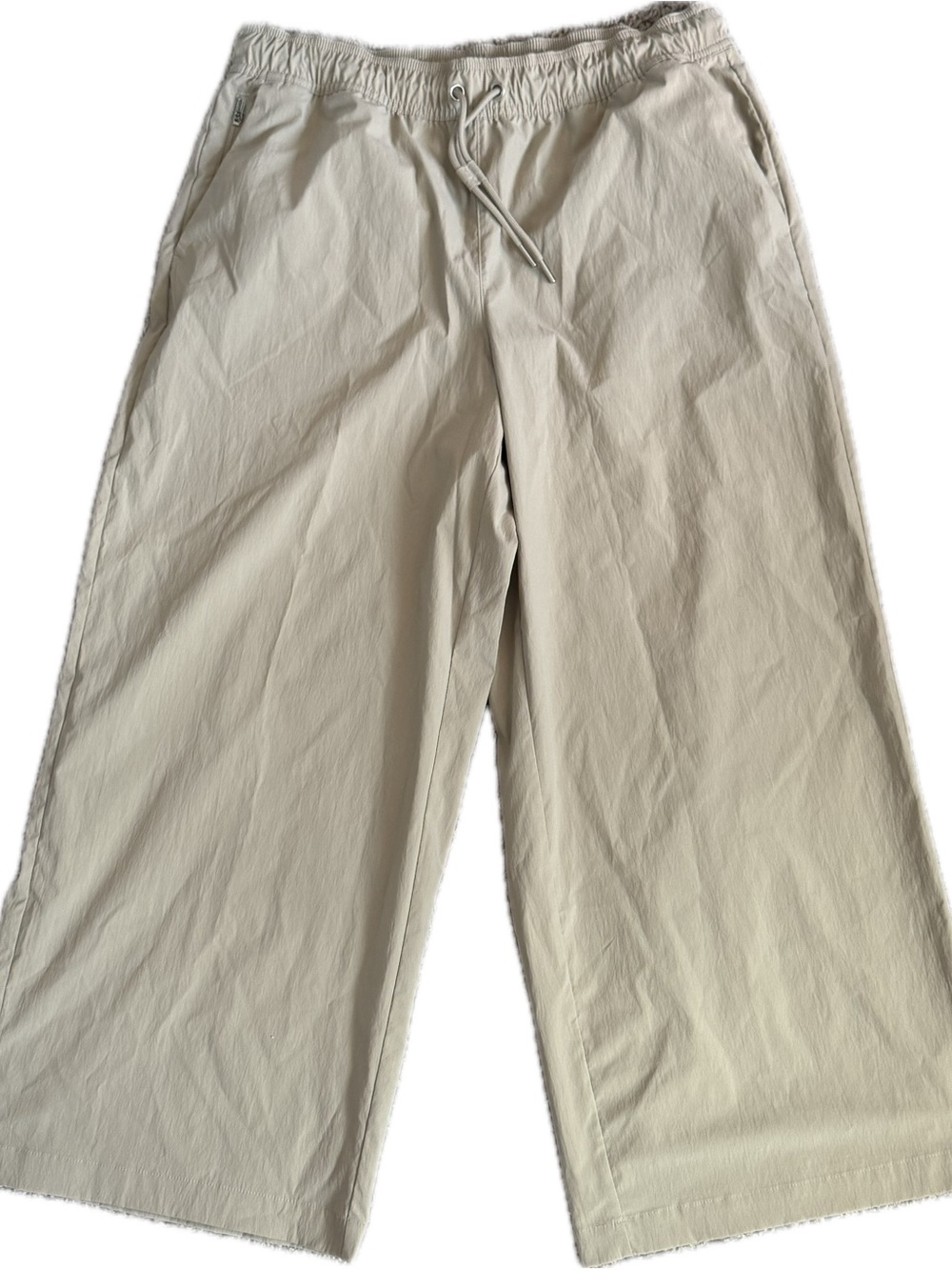 Athleta Women’s Wide-Leg Drawstring Pants - Light Beige